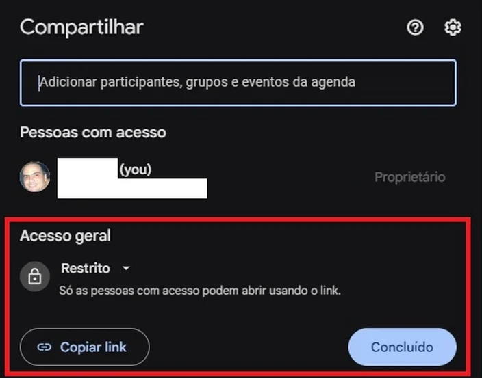 Como compartilhar arquivos no Drive? 6 image 15